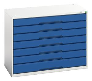 Verso 1050 x 550 x 800H 7 Drawer Cabinet Bott Verso Drawer Cabinets1050 x 550  Tool Storage for garages and workshops 12/16925215.11 Verso 1050 x 550 x 800H Drawer Cabinet.jpg